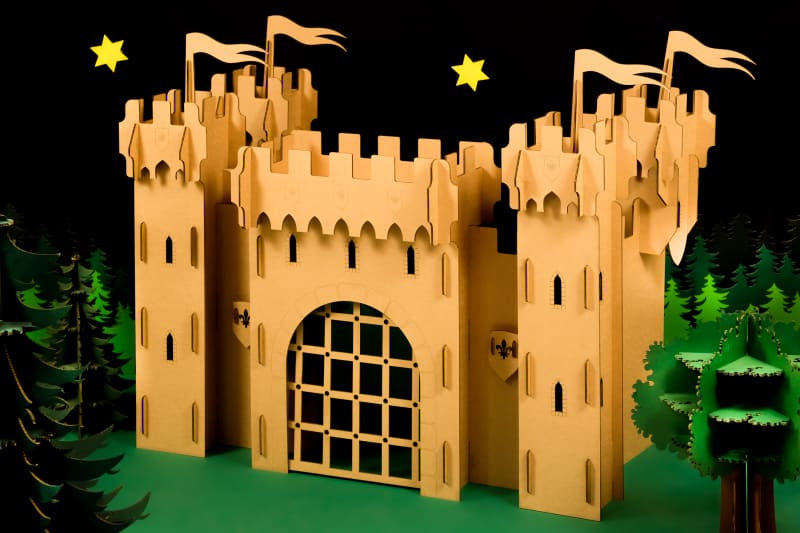 Château fort en carton personnalisable Wiplii  Château en carton, Forts en  carton, Bricolages en carton